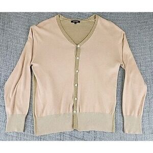 Pas De Calais Wool Blend Brown 34 Cardigan Button Jacket Made In Japan